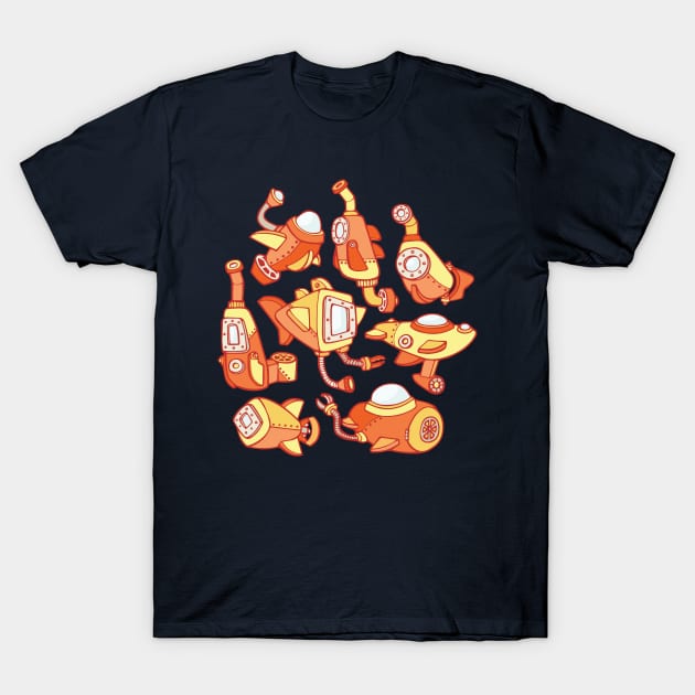 Sunny Submarines T-Shirt by Soft Biology